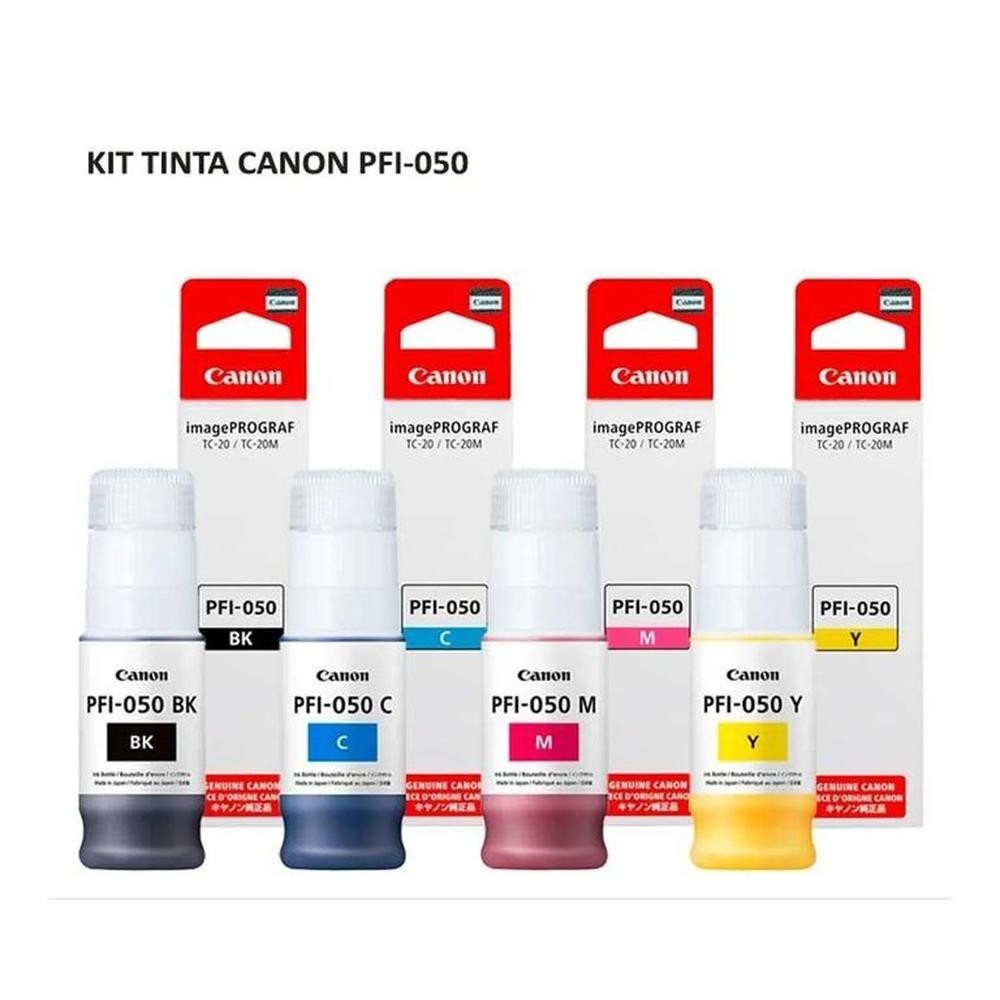 KIT TINTA CANON PFI-050 PARA TC-20 TC-20M