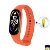 Correa de silicona Mi Band 7- NARANJA + MICA