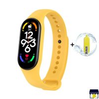 Correa de silicona Mi Band 7- AMARILLO + MICA