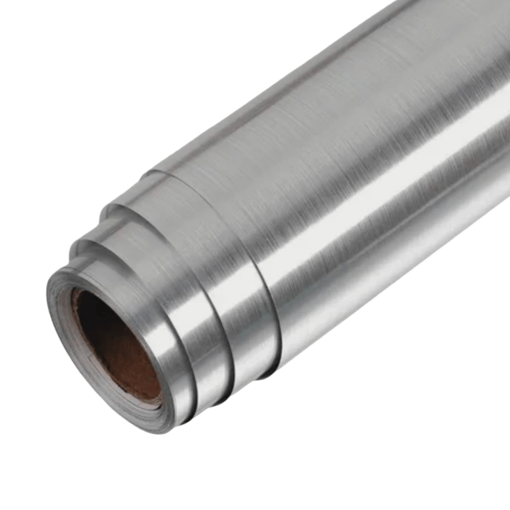 Vinil Adhesivo Decopapel Acero Oscuro 0.45x3m