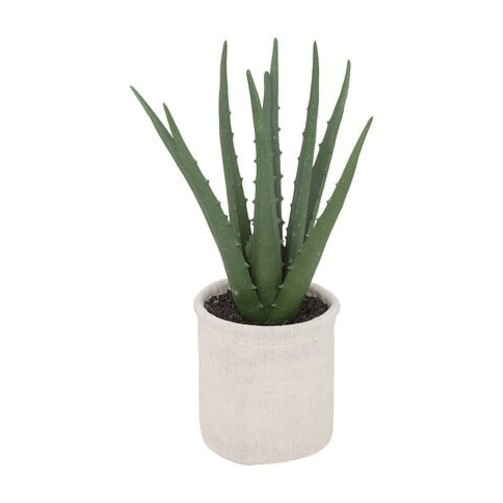 Planta artificial Aloe Vera con maceta Natural 29cm Atmosphera