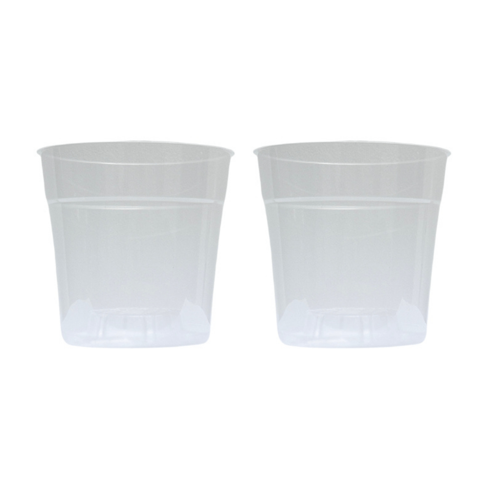 Pack 2 Macetas Transparente 12cm Green Supply