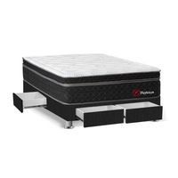 Cama Platinium con 4 cajones 2 plazas Forli