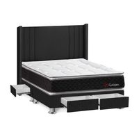 Dormitorio 4 cajones Gris Golden Queen Forli