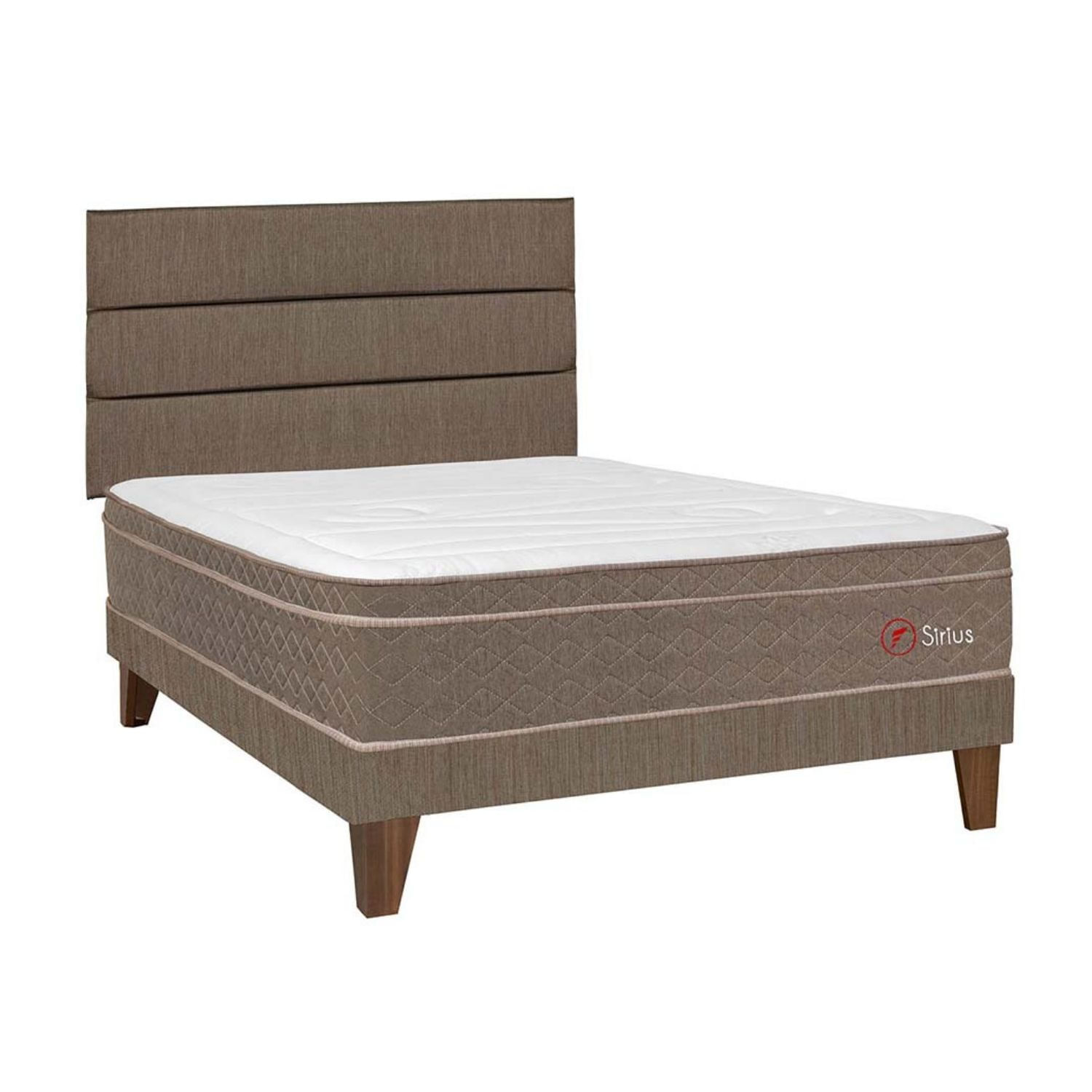 Dormitorio Europeo Sirius 2 plazas + Cabecera Superior Marrón Forli