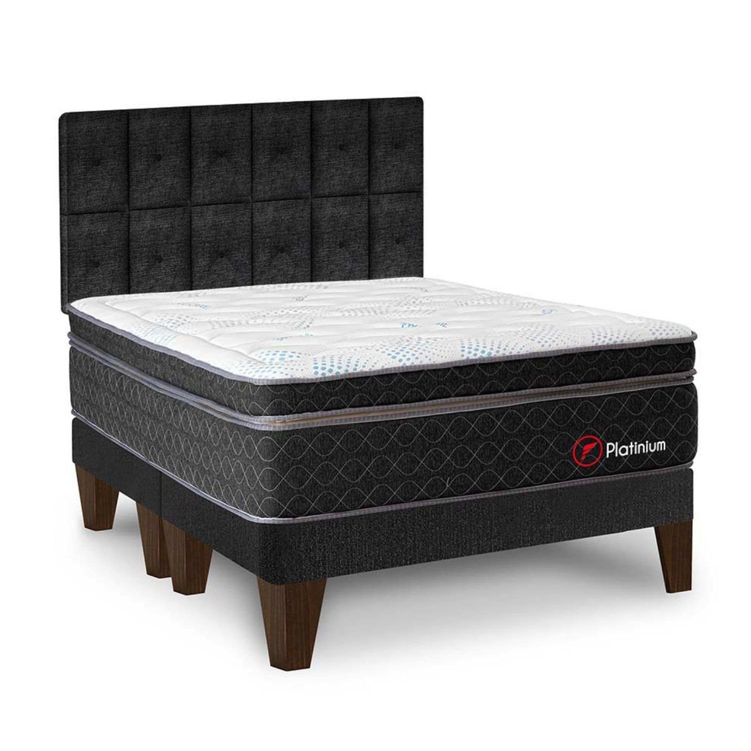 Dormitorio Europeo Platinium King + Cabecera Forli