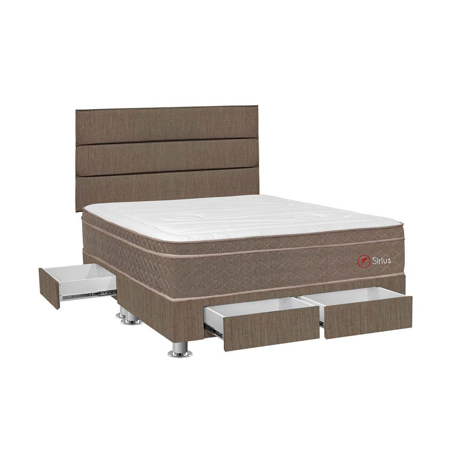 Dormitorio 4 cajones Marrón Sirius Queen Forli