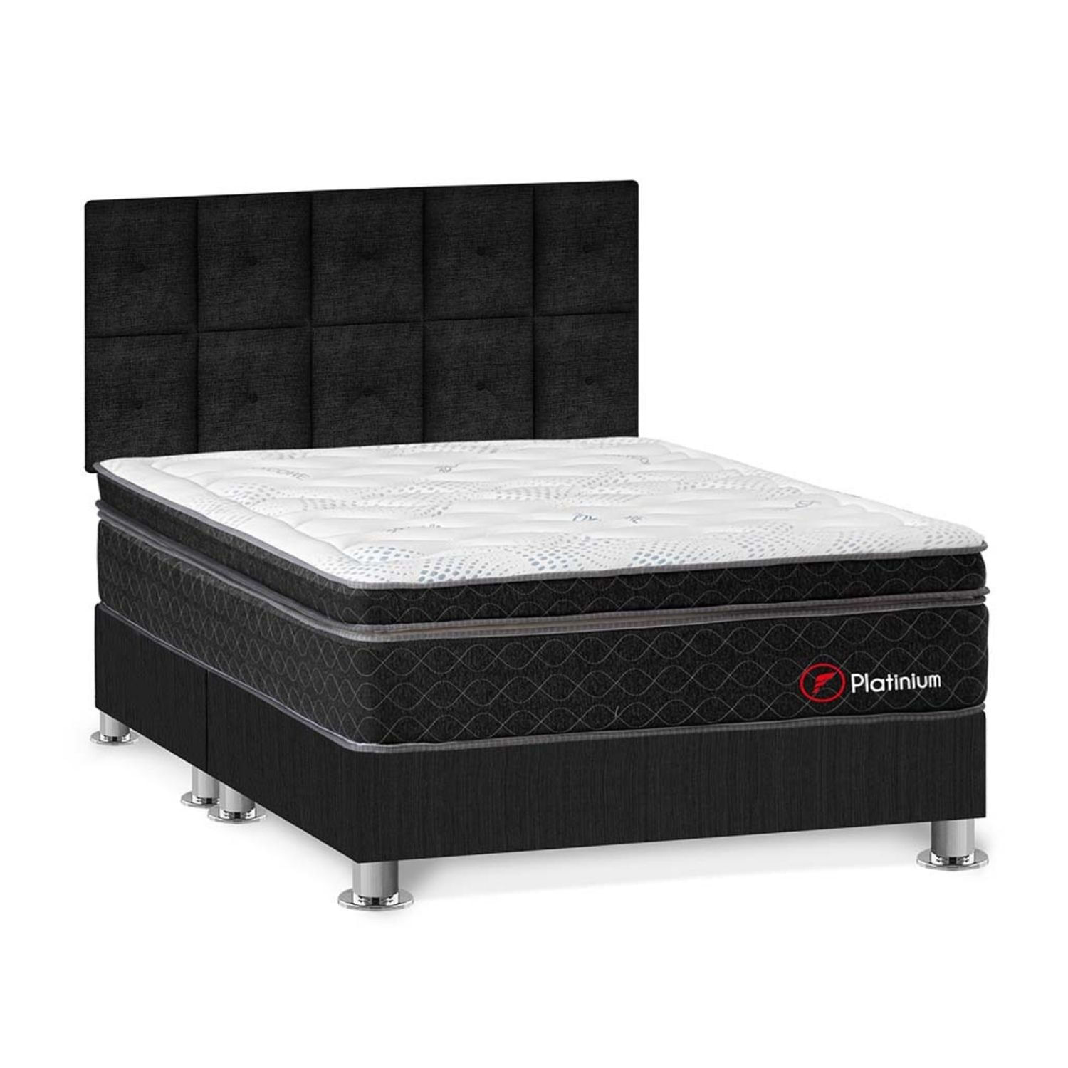 Dormitorio Americano Platinium Queen + Cabecera Kimiko Forli