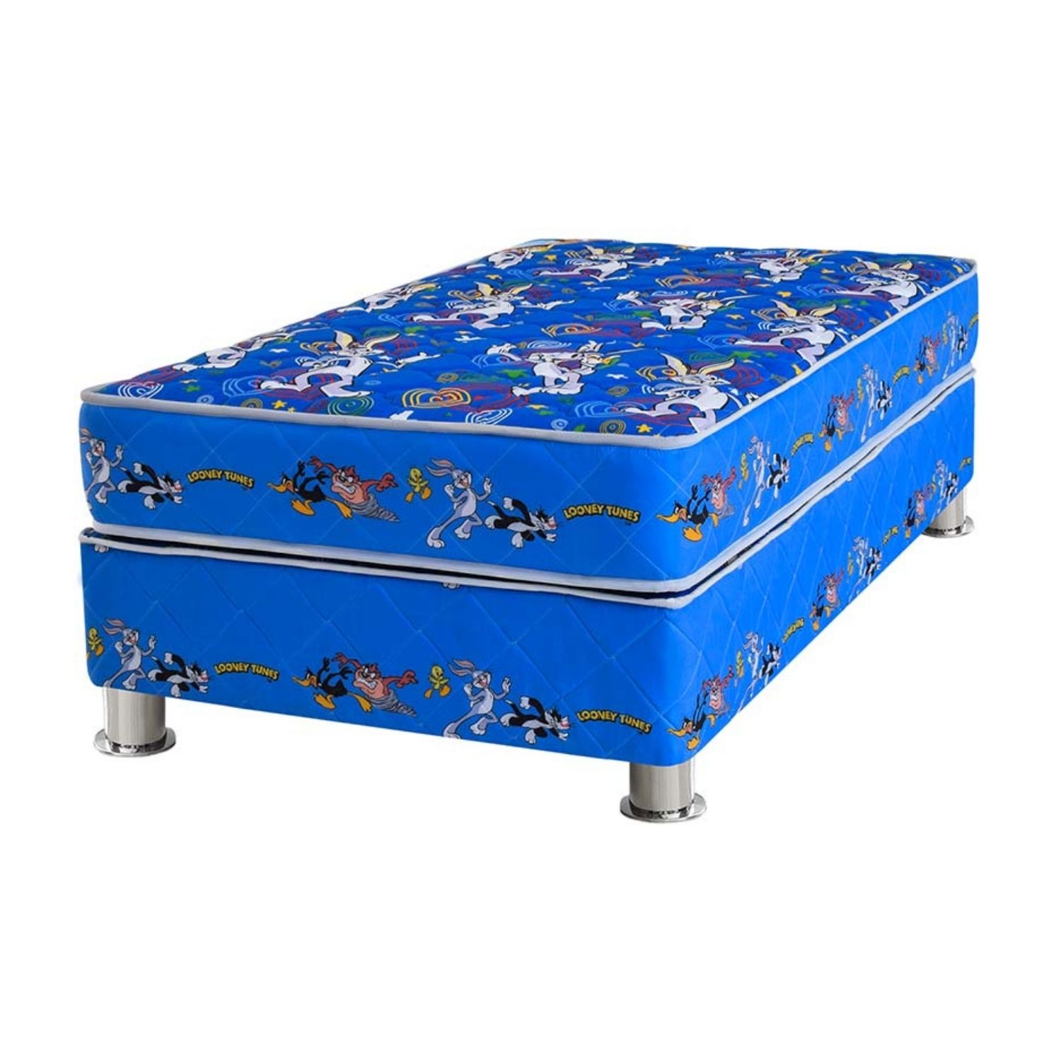 Cama Americana Looney Tunes Azul 1.5 plazas Forli