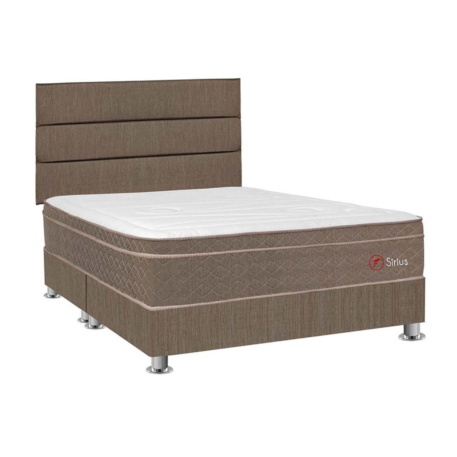 Dormitorio Americano Sirius Queen + Cabecera Superior Marrón Forli