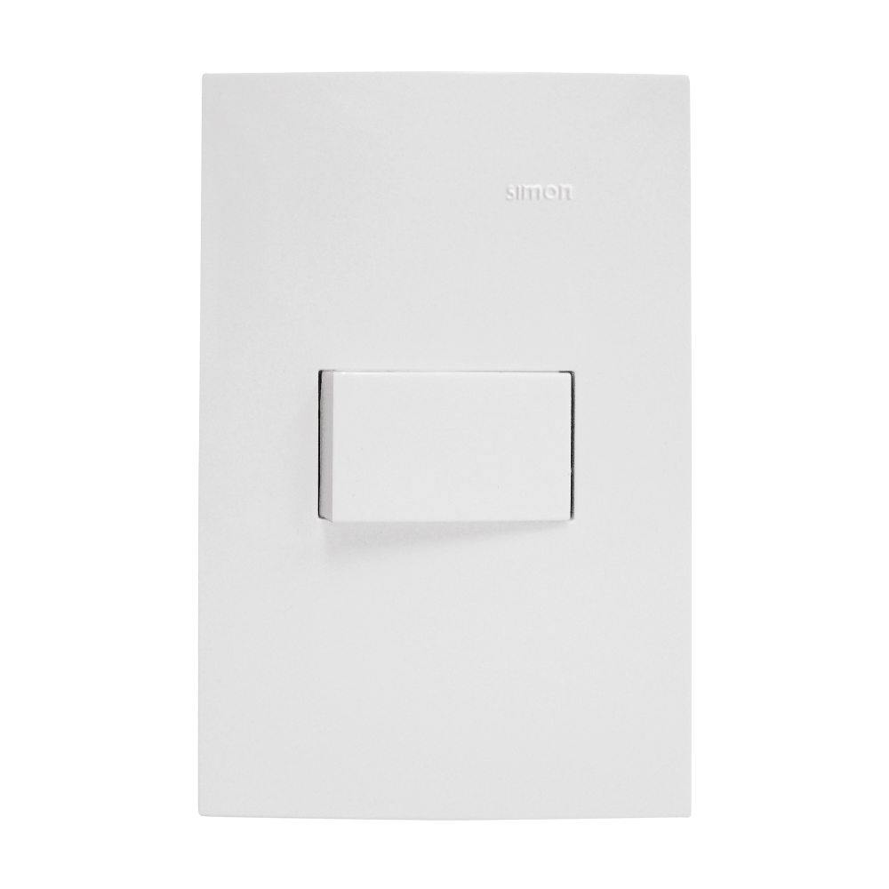 Conmutador Simple Simon S25 Blanco Policarbonato/Aluminio