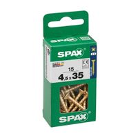 Tornillo Spax Cabeza Plana Bicro 4.5x35 S - 15 unidades