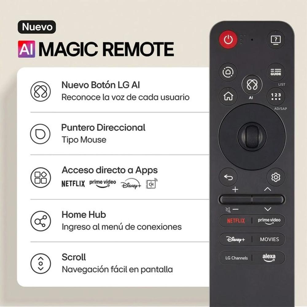 CONTROL LG AI MAGIC REMOTE MR25GA