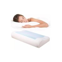 Almohada Ortopédica Cervical Viscoelástica Con Gel Frío + Funda.