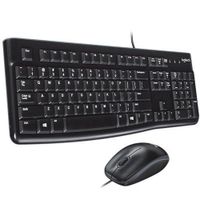 Teclado + Mouse Logitech MK120 USB español - negro