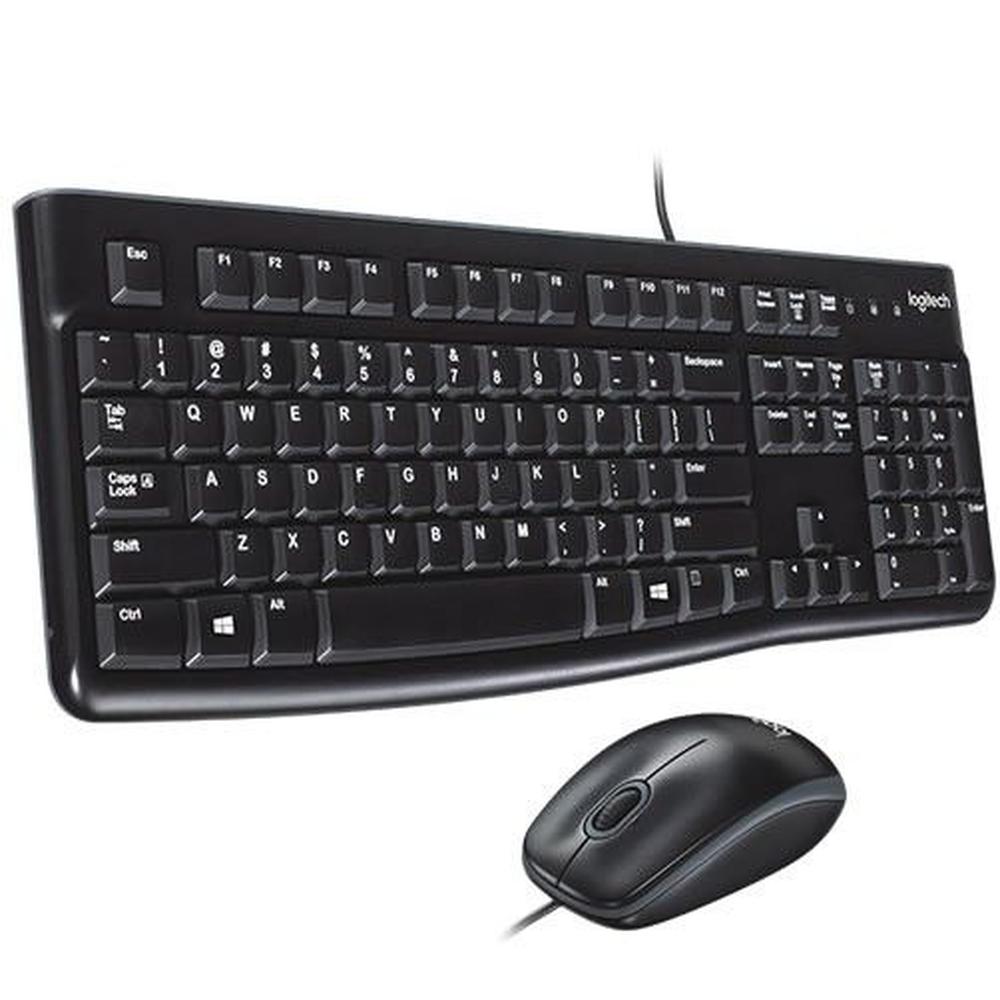 Teclado + Mouse Logitech MK120 USB español - negro