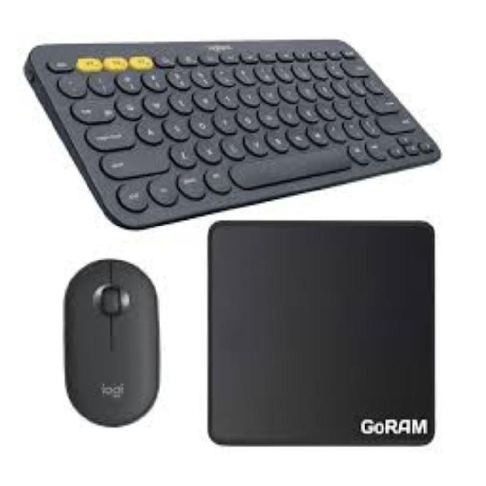 Kit Teclado Y Mouse Logitech K380s +Mouse M350s + pat  negro
