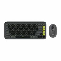Teclado y Mouse Logitech Pop Icon Combo  Bluetooth Wireless negro bk