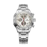 RELOJ HOMBRE MEGIR 2019G PLATEADO CON MULTIPLES CRONOGRAFOS Plateado