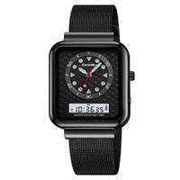 Reloj Skmei 2466 Plateado Digital Analogo Unisex Dorado