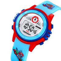 Reloj Skmei 2266 con diseños para niños con luces Rosado