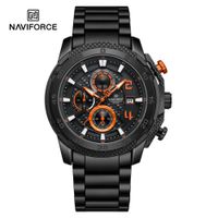 Reloj Naviforce NF8047S Correa Acero Analogo para Caballero Negro