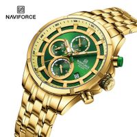 Reloj Naviforce 8046 Analogo Correa Acero Para caballero Rosa
