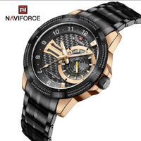Reloj Naviforce NF9206 Analogo Correa Cuero para Caballero Dorado