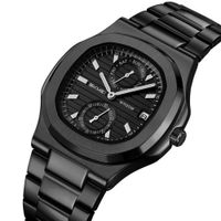 Reloj Skmei 2423 Correa Acero Para Caballero Negro