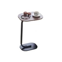 Mesa auxiliar tipo C marrón