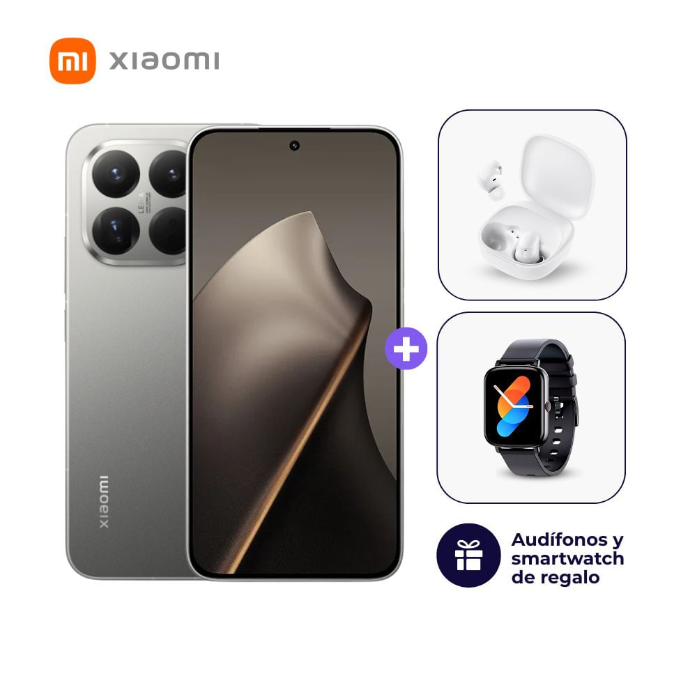 Xiaomi 15T Pro 512GB 12GB Ram Gris + Smartwatch + Audifonos