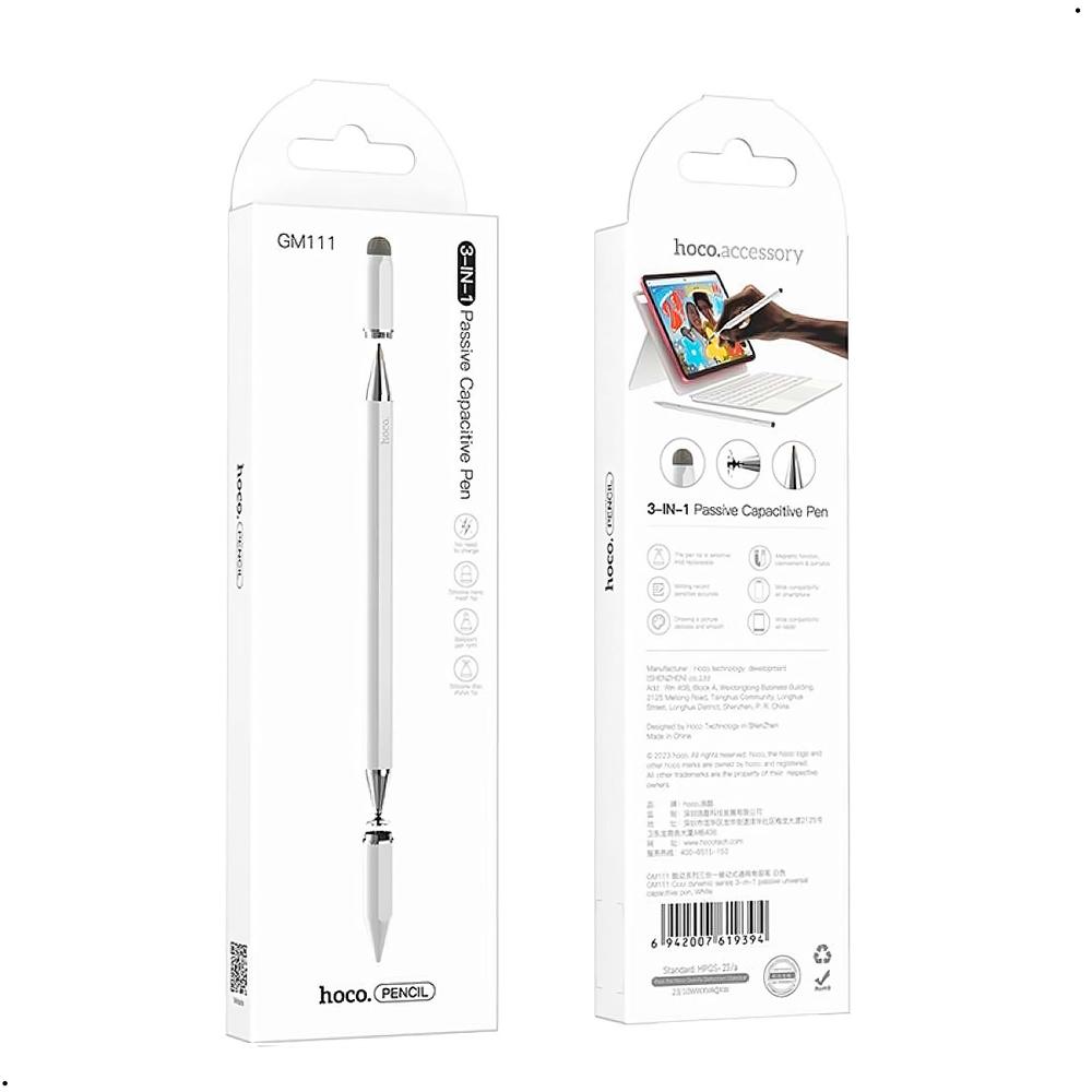Lápiz Digital Tactil Optico Pen hoco GM11 3 en 1