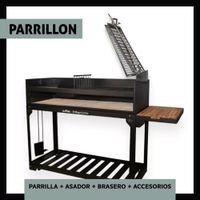 Parrilla a Carbón Leña Parrillón del Mago Hierro Fundido