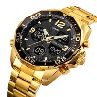 Reloj Skmei 1649 Dorado original Analogo y Digital. Dorado Talla única