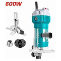 Ruteadora fresadora 600w 6mm industrial de mano canteadora total-TLT6001