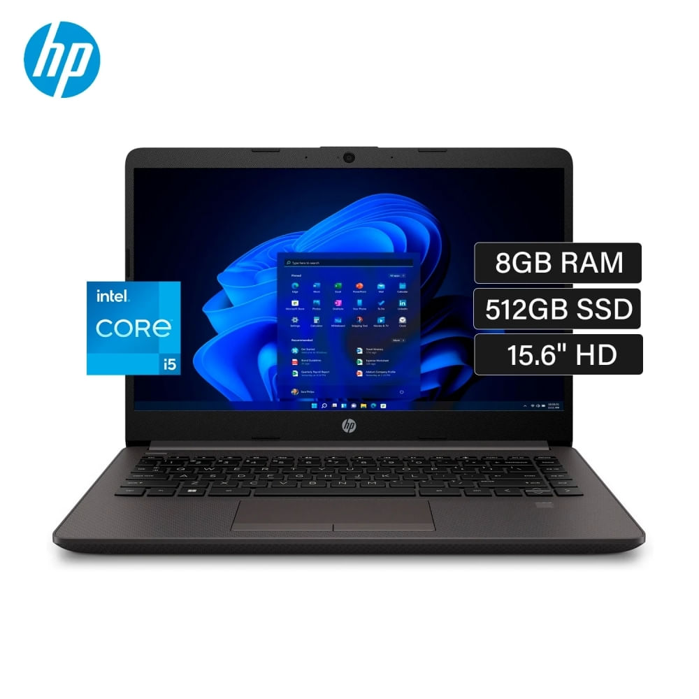 HP Notebook 15.6"" Full HD, Intel Core i5 1334U, 8GB RAM, rendimiento rápido y eficiente