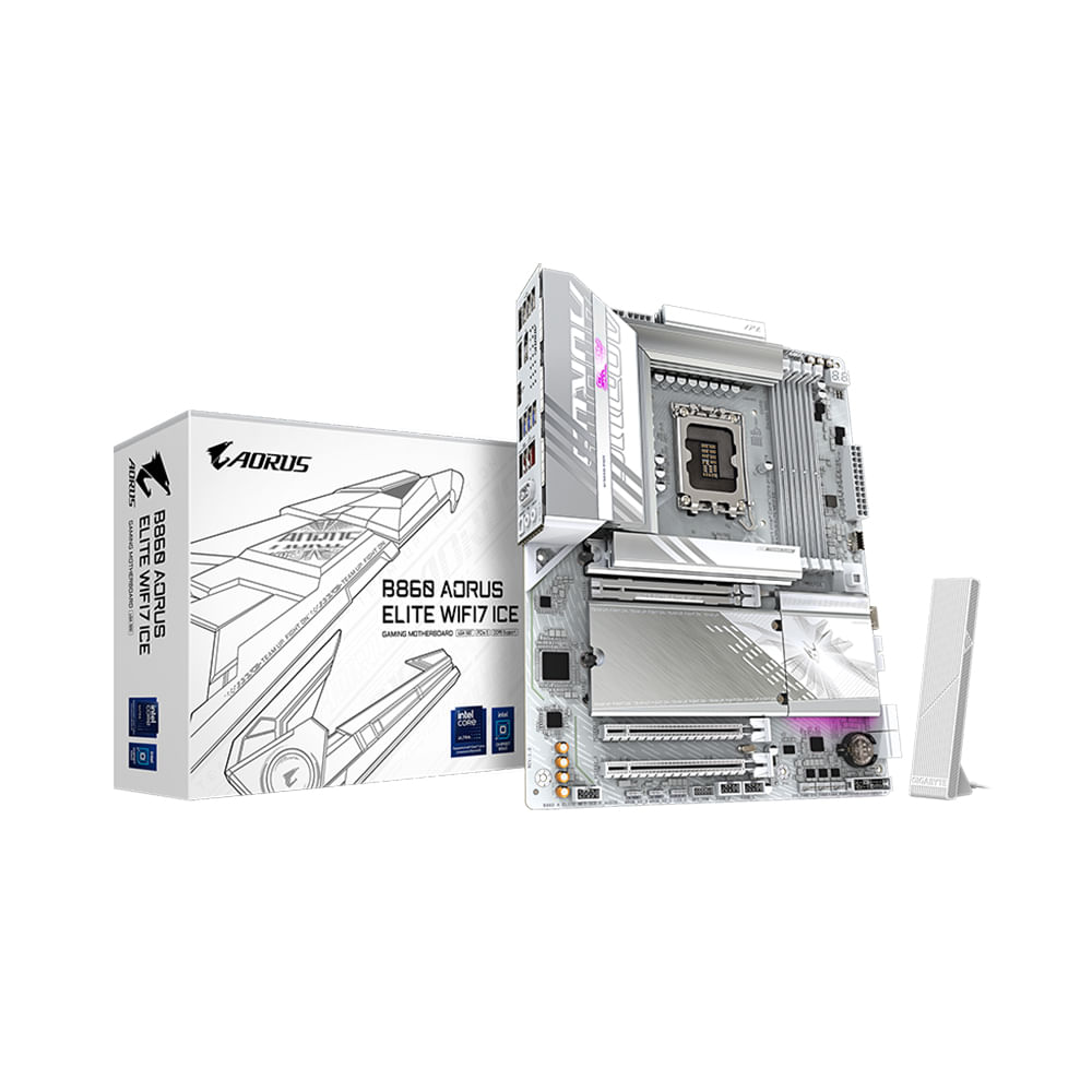 Placa Madre Gigabyte B860 Aorus Elite WiFi 7 - Socket LGA 1851, Conectividad Avanzada y Rendimiento