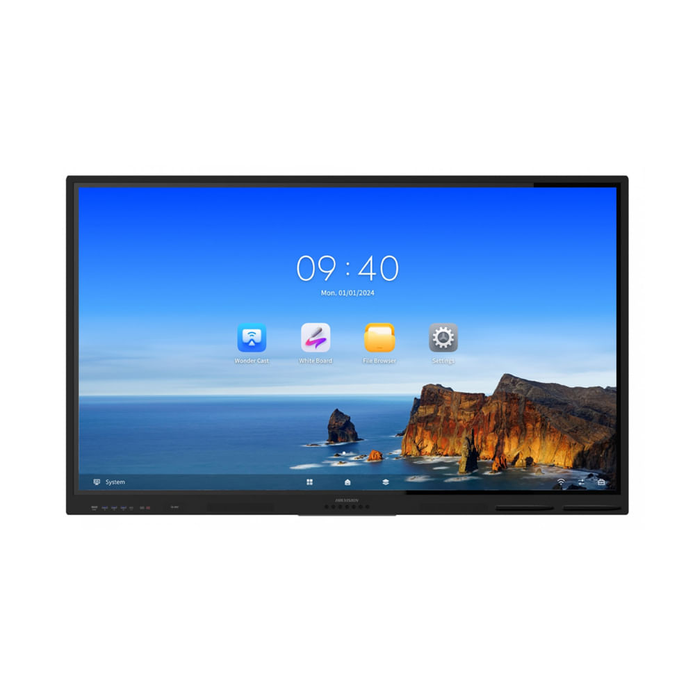 Pantalla Interactiva Hikvision 75” 4K Android 13 con 8GB - Ideal para Presentaciones y Colaboración