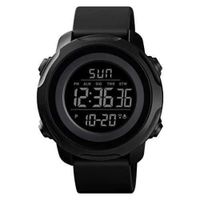 Reloj Skmei 1682 MIDE TU TEMPERATURA CORPORAL Y AMBIENTE NEGRO. Negro