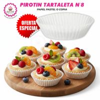 Pirotin para Tartaleta Número 8 Blanco para Repostería - 500 unidades