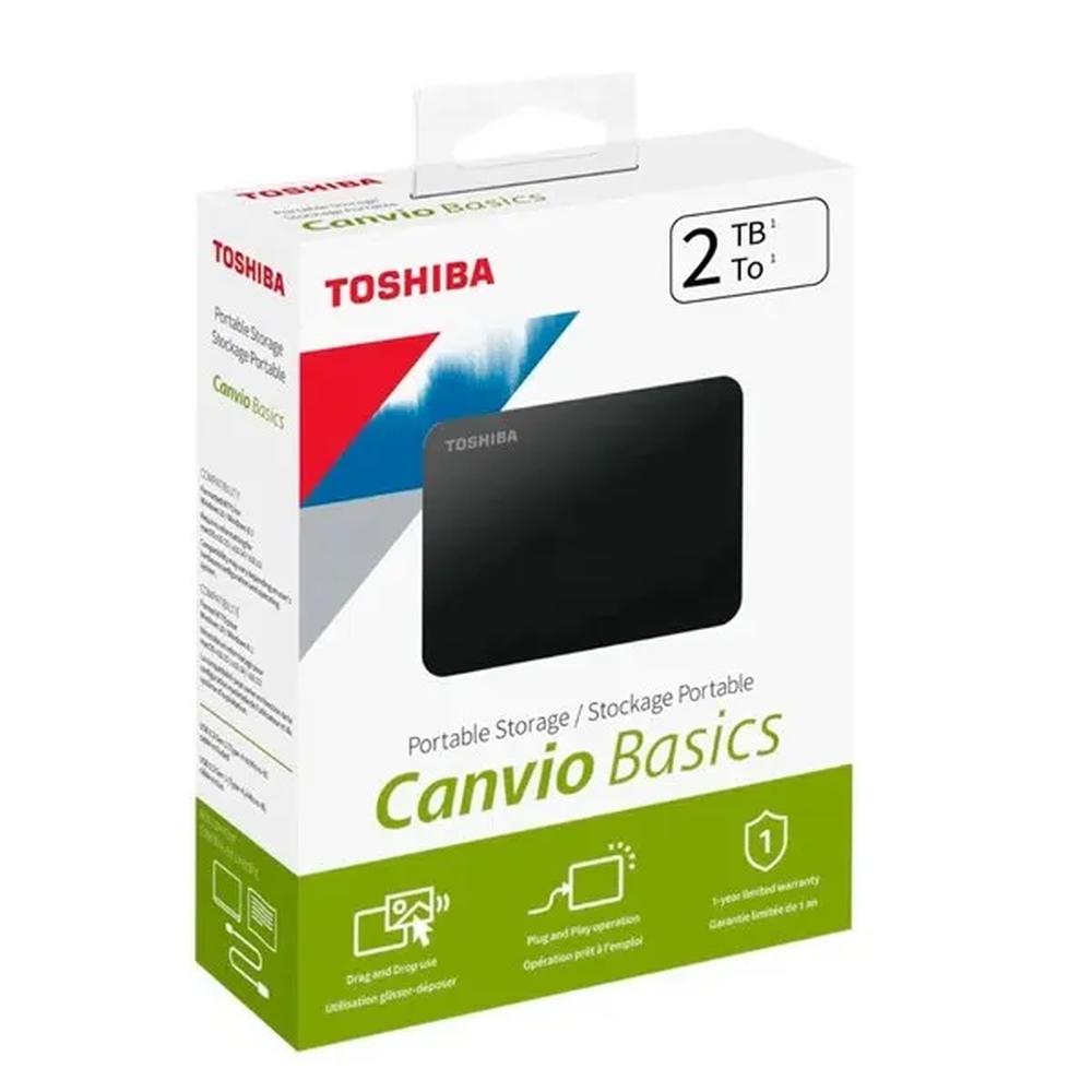 Disco duro externo Toshiba Canvio Basics 2TB USB 3.2