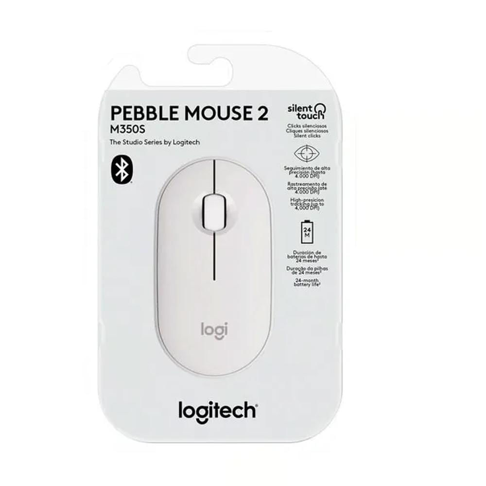 Mouse Logitech Pebble 2 M350 Blanco Bluetooth