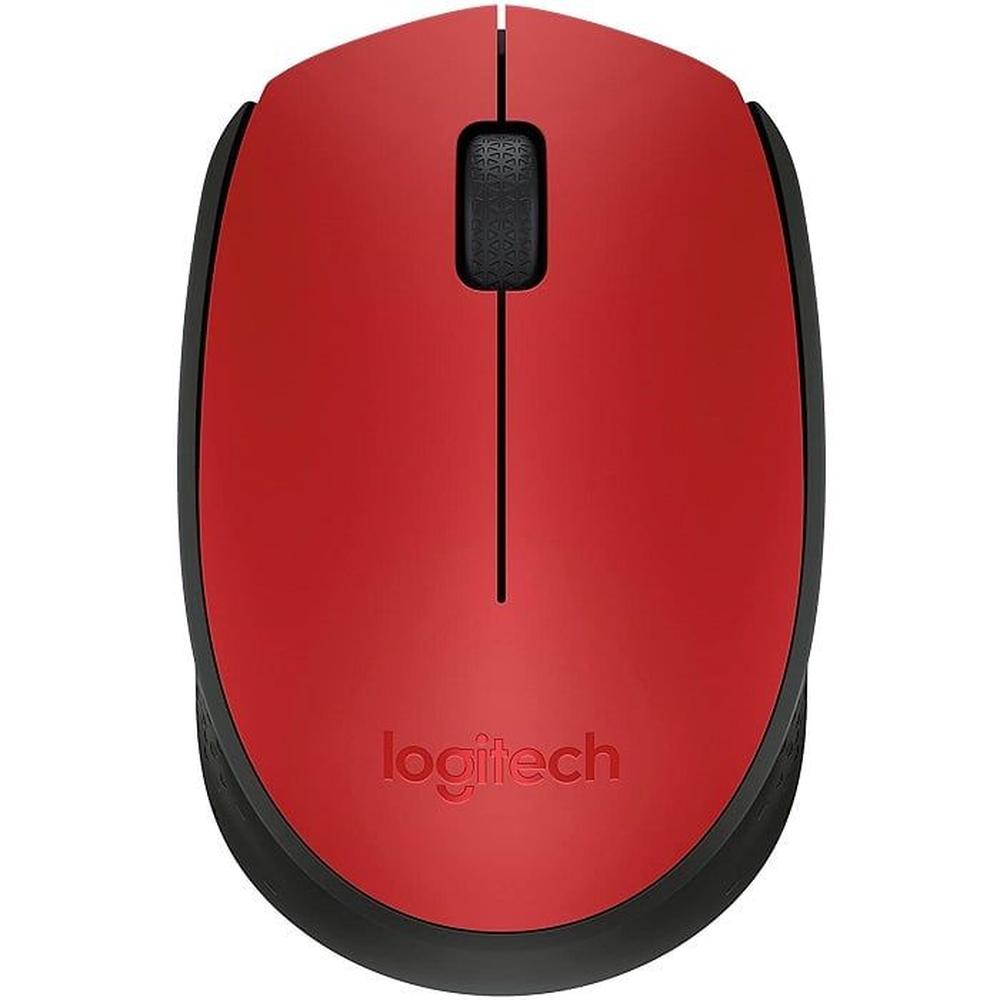 Mouse Logitech Inalambrico M170 rojo