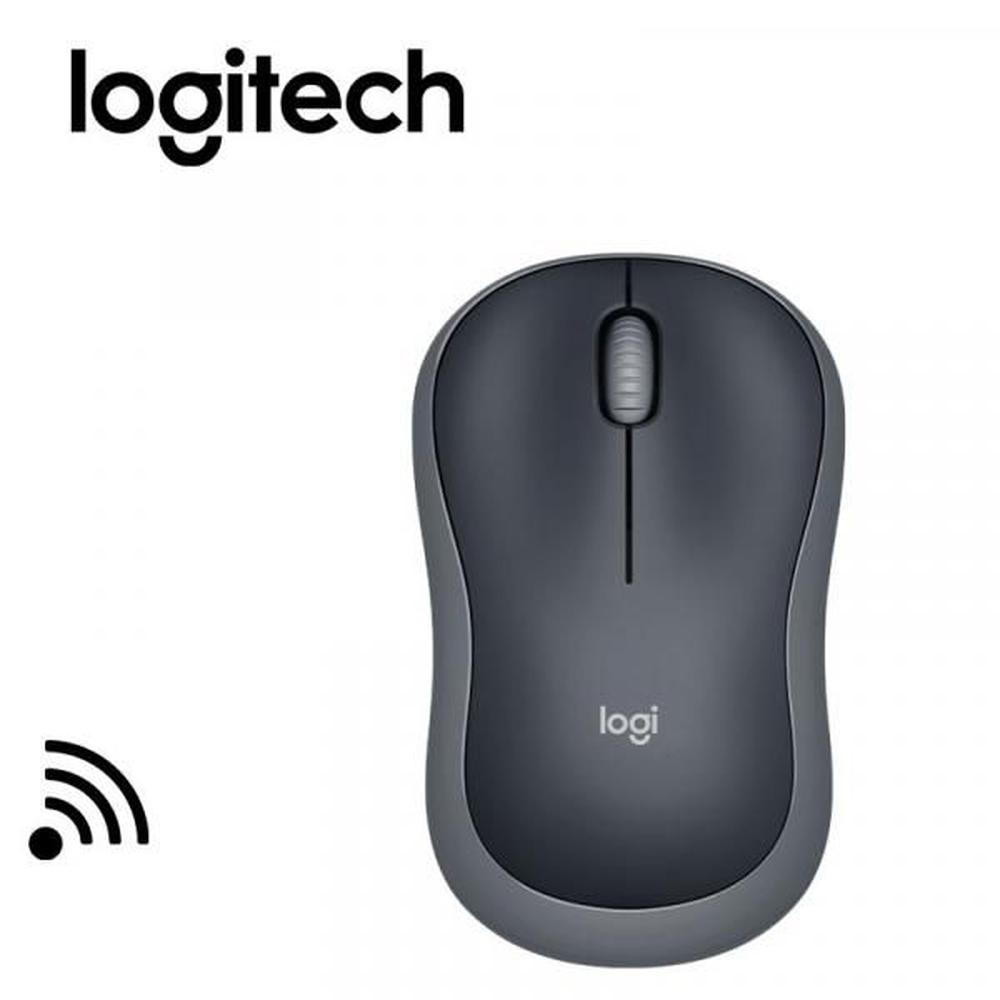 Mouse inalámbrico logitech M185 gris negro