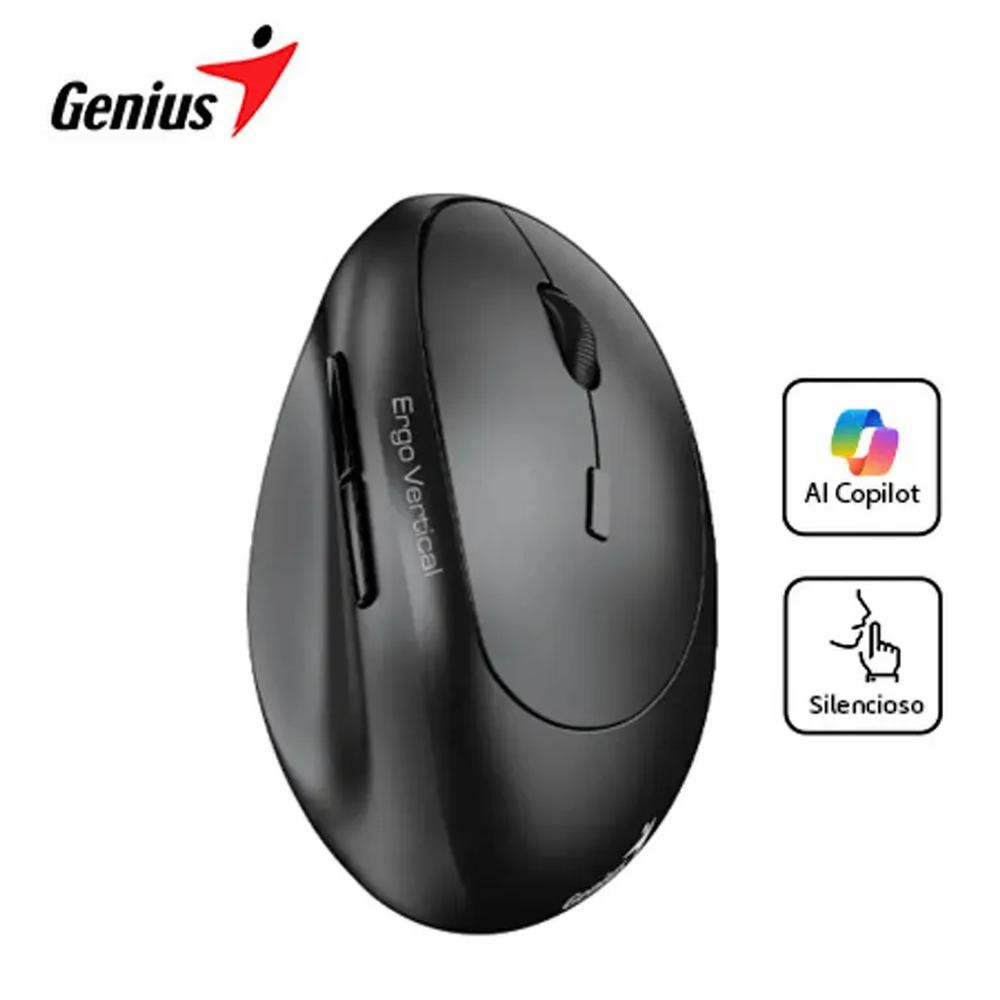 Mouse Genius Ergo 8350s Ai Copilot Dual Vertical-Negro