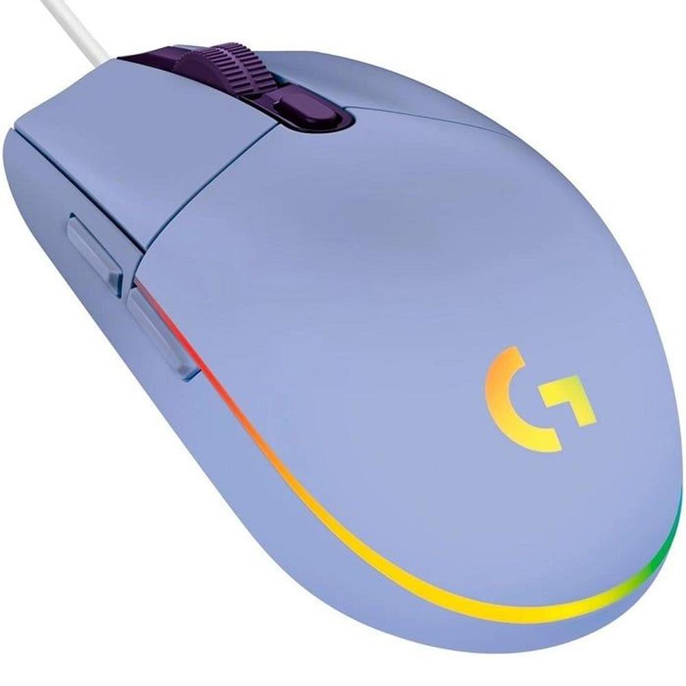 Mouse Logitech G203 LILA - RGB LIGHTSYNC Con 6 Botones Para Juegos