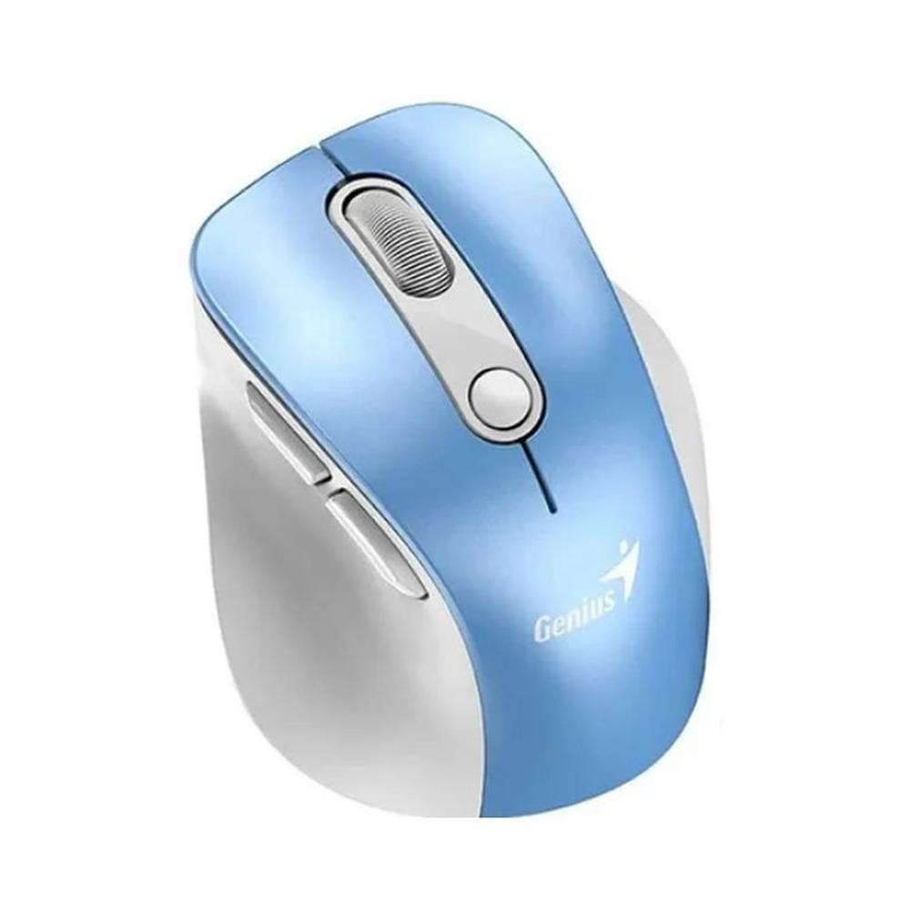 Mouse Genius Ergo 9000s Pro Dual Recargable Bt Azul Claro