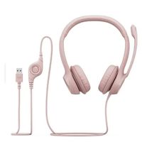 Audífonos USB Con Micrófono Logitech H390 rosa