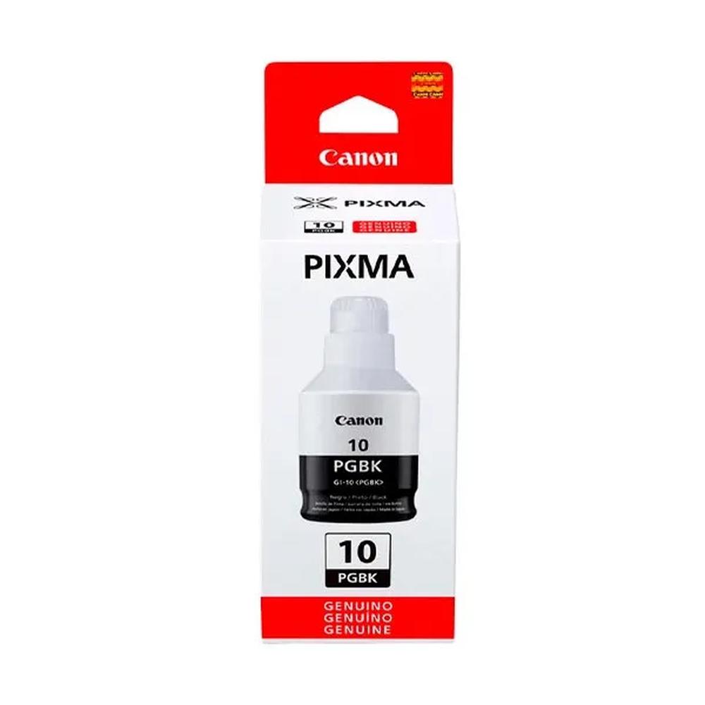 Botella de Tinta Canon GI 10 Negro ORIGINAL G6010 G7010