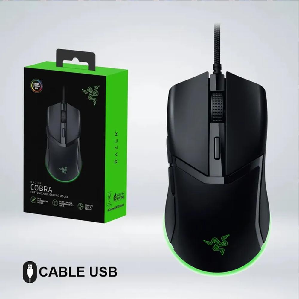 Mouse Razer Cobra RGB Chroma 8500 DPI 58 gramos - Negro